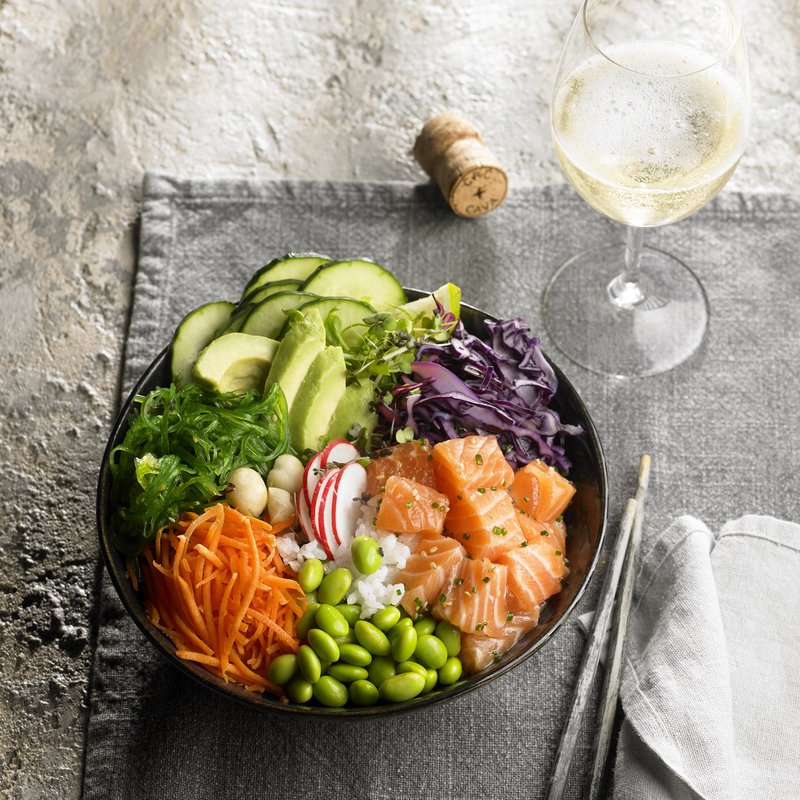 Easy Recipe for Poke bowl, Cava Recipes