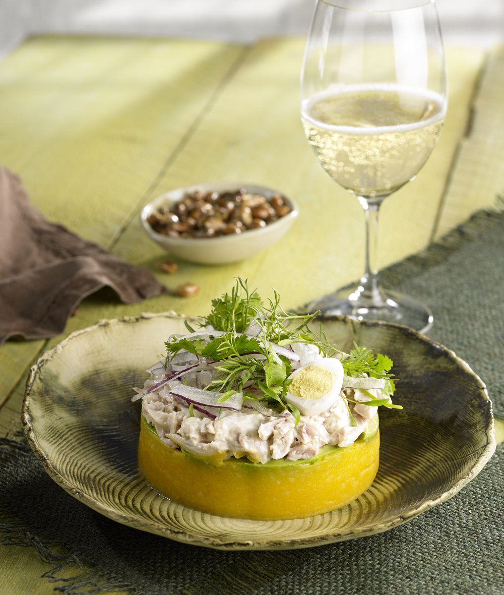 Receta de  Causa Limeña de Pollo y maridaje con Cava Gran Reserva