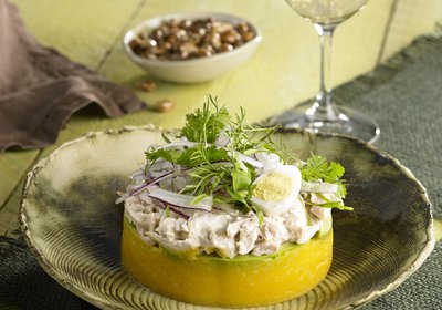 Receta de  Causa Limeña de Pollo y maridaje con Cava Gran Reserva