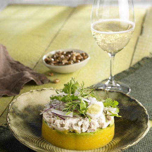 Receta de  Causa Limeña de Pollo y maridaje con Cava Gran Reserva