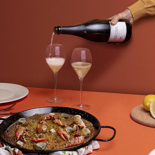 Receta de Paella de Pescado y su maridaje con Cava Gran Reserva